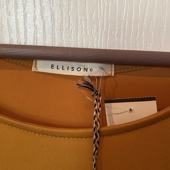 Ellison size S can fit larger  gold maxi dress  NWT - Picture 2 of 5